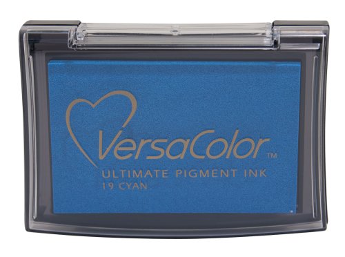 Tsukineko Full-Size VersaColor Ultimate Pigment Inkpad, Cyan