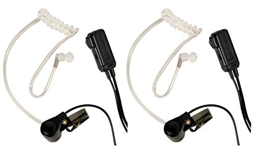Midland Transparent Security Headsets with PTT/VOX - Pair