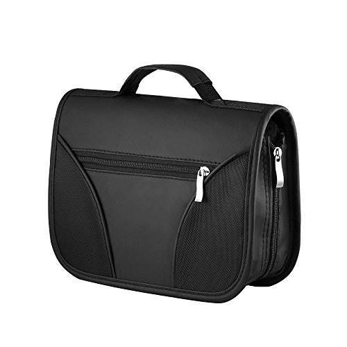 Durable 120 CD/DVD Black Carrying Case w/ Handle and Outer Pocket