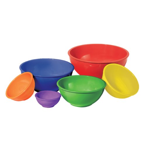 Oggi Melamine 6-Piece Mixing Bowl Set, Assorted Color