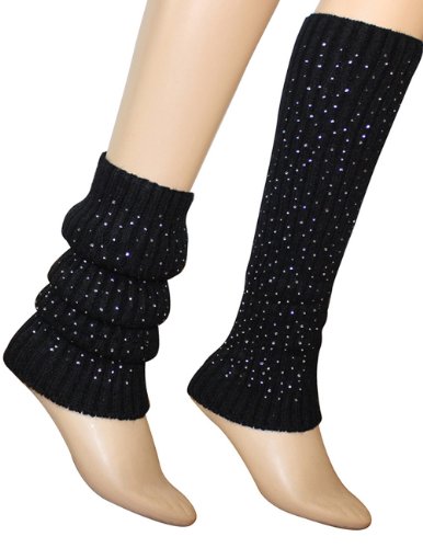 Dahlia Women's Knit Leg Warmers - Fancy Sparkling