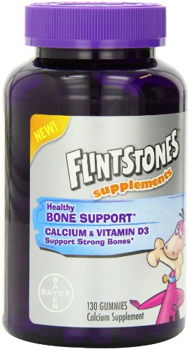 Flintstones Calcium Gummies Supplement, Bone Support, 130 Count