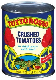 Tuttorosso Crushed Tomatoes in Thick Puree W/basil 35 Oz. (Pack of 6)