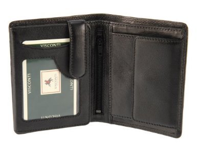 Visconti Heritage-11 Soft Thin Leather Quad Fold Photo Id Wallets
