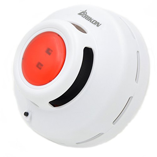 ARIKON Battery Powered Smoke Detector Fire Alarm with Photoelectric Sensor (Battery Included)