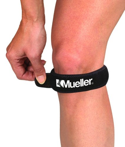 Mueller Coloured Knee Strap Black