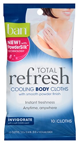 (2 Pack) Ban Total Refresh Cooling BODY Cloths :: Invigorate Fresh Scent
