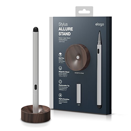 elago Stylus Ball for iPhone 6/6 Plus/5/4S/3GS, iPad and Galaxy -World First Replaceable Tip (Extra Rubber Tip included)