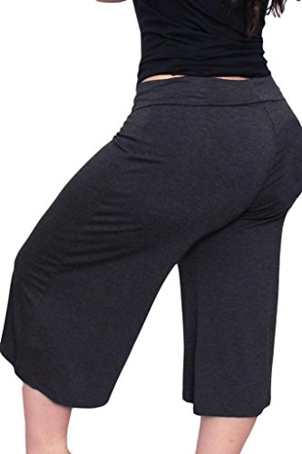 Shore Trendz Plus Size Women's Gaucho Pants Capris Flowy Soft Made in the USA 1XL, 2XL , 3XL