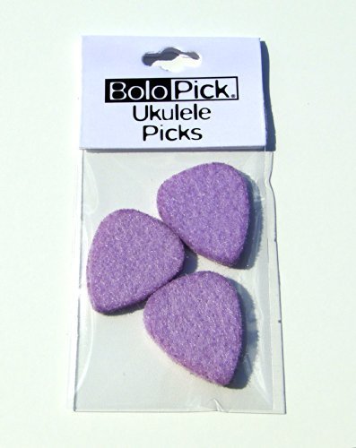 BoloPick Felt Picks for Ukulele / 3 Pack Purple