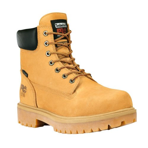 Timberland PRO 65016 Mens Direct Attach 6 Steel Toe Boot (Wheat, 9 W US)