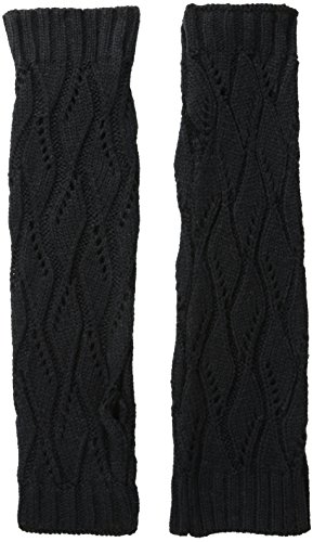 RAMPAGE Women's Ladies Fingerless Cable Glove, Black, One Size