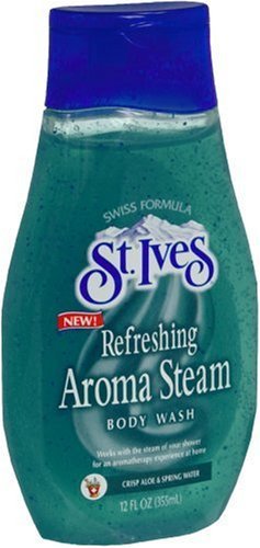 St Ives Refreshing Aroma Steam Crisp Aloe & Spring Water Body Wash 12oz