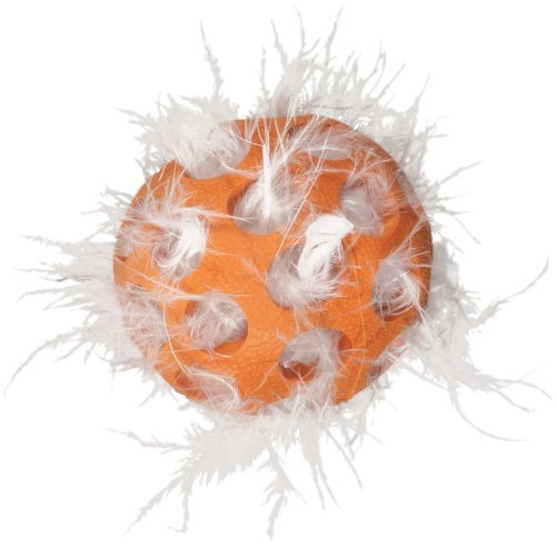 JW Pet Company Cataction Feather Ball, Cat Toy