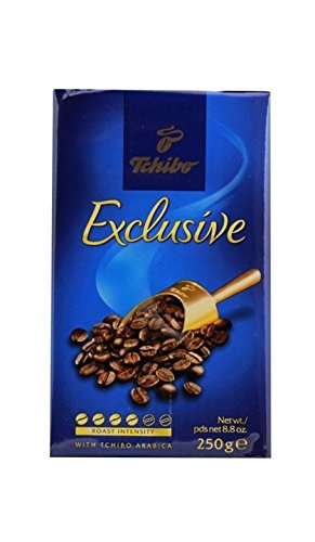 Tchibo Exclusive Coffee, Premium Ground, 8.8-Ounce Vacuum Packs (Pack of 4)