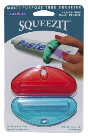 Evriholder SqueezeIt Toothpaste / Multi-Purpose Tube Squeezer (2 pack)(Colors may vary)