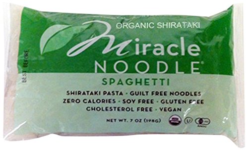 Miracle Noodle Shirataki Pasta, Organic Spaghetti, 7 Ounce (Pack of 6)