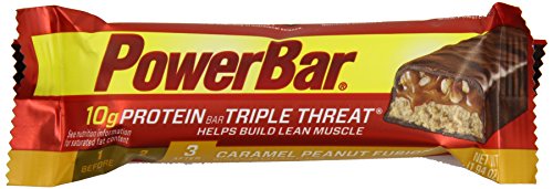 PowerBar Protein Triple Threat 10g, Caramel Peanut Fusion, 1.94-Ounce Bars (Pack of 15)