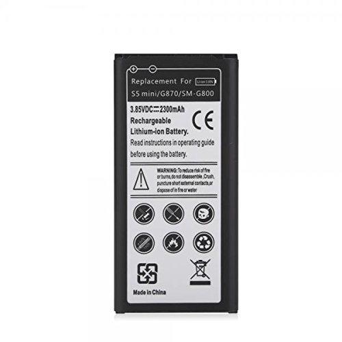 Mbuynow 2300mAh Replacement Li-ion Battery for Samsung Galaxy S5 Mini G870 SM-G800