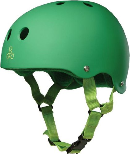 Triple 8 Brainsaver Rubber Kelly Helmet, Small