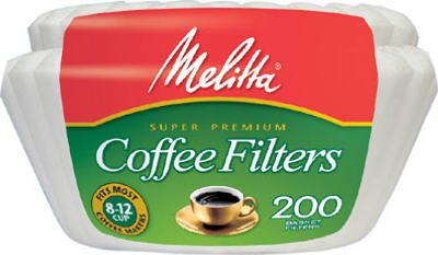 Melitta 629524 200-Count 8 - 12-Cup White Basket Coffee Filters