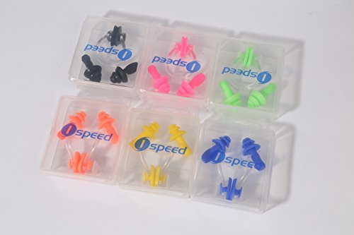 Ispeed Silicone Ear Plugs & Nose Clip Set