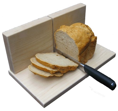Maple Bread Slicer Classic - Solid Hard Maple, Heavy Duty Bread Slicer