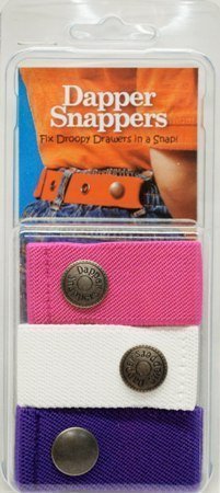 Dapper Snapper Made in USA Baby & Toddler Adjustable Belt 3 Pack ~ Pink, White & Purple