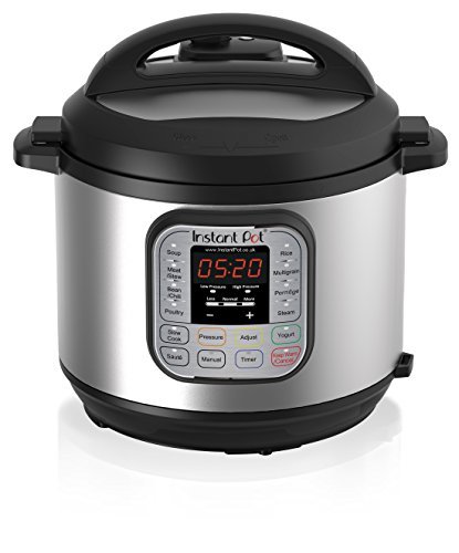 Instant Pot Duo 7-in-1 Electric Pressure Cooker, 6 Litre, 1000 W, Brushed Stainless Steel/Black