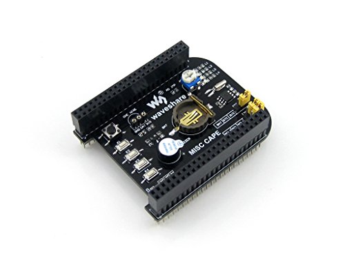 Waveshare MISC CAPE Development Board Kit Expansion Board Features Miscellaneous Components and Functions for Beaglebone Black Rev C 512MB DDR3 4GB 8bit eMMC 1GHz ARM Cortex-A8