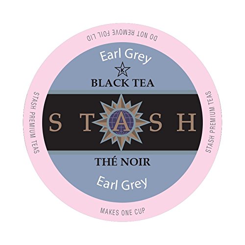 Stash Tea Earl Grey Single-cup Tea for Keurig K-Cup Brewers, 12 Count