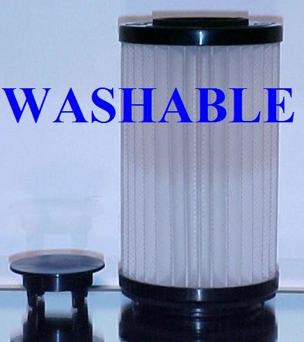 Type DCF-1 / DCF-2 HEPA filter for Kenmore and Panasonic upright bagless vacuum cleaners. Long-Life Washable and Reusable. By Green Label.