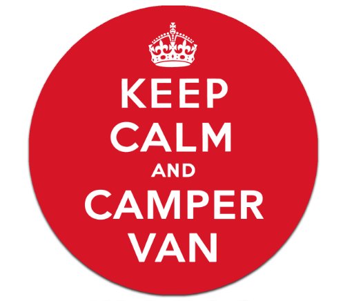 Magoo 365 Keep Calm and Camper Van Magnetic Tax Disc Holder - MOT Licence and Parking Permit Holder