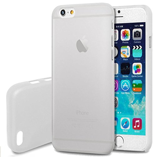 JJOnline - WORLD THINNEST 0.3MM WHITE CASE COVER FOR IPHONE 6 ULTRA THIN FROSTED TRANPARENT (4.7 inch)