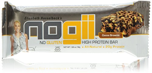 NoGii High Protein Nutritional Bar, Cocoa Brownie, 12 Count