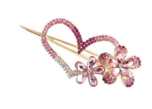 Ibeauty(TM) Fashion Love heart Jewelry Crystal Hair Clips Hairpin - for hair clip hairpins Beauty Tools