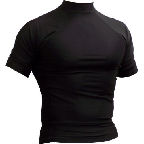 xObsolete Rash Guard - Short Sleeve, Black, Small Oval