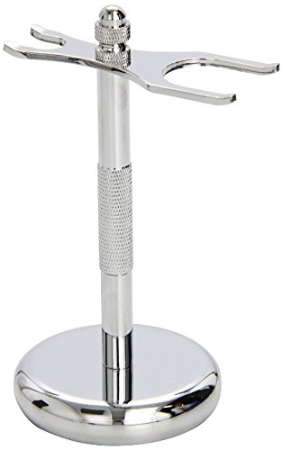 Shaving Brush and Razor Stand with Knurled Etching From GBS