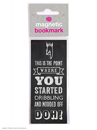 Funny Humorous 'Fell Asleep' Magnetic Bookmark