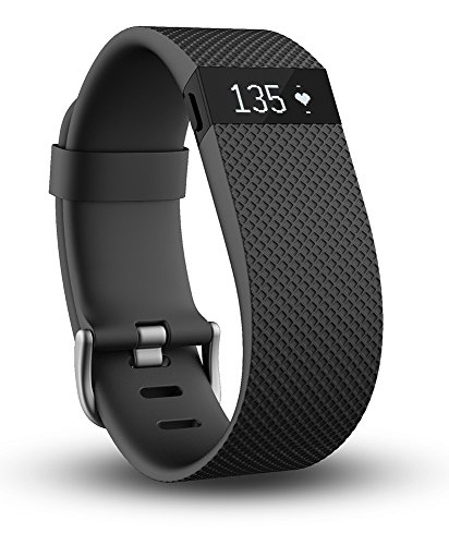 Fitbit Charge HR Wireless Activity Wristband, Black, Small