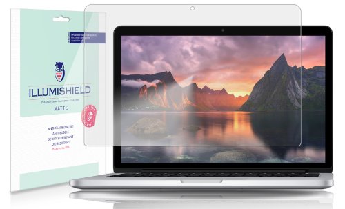 iLLumiShield - Apple MacBook Pro 13 (2013) Anti-Glare (Matte) Screen Protector HD Clear Film / Anti-Bubble & Anti-Fingerprint / Premium Japanese High Definition Invisible Crystal Shield - Free LifeTime Warranty - [2-Pack] Retail Packaging