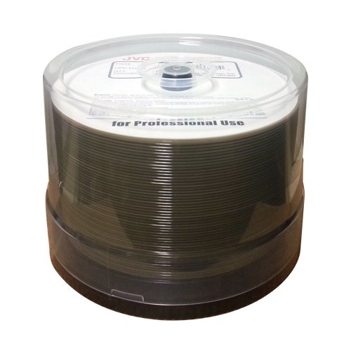 Taiyo Yuden/JVC J-BDR-25ZZ-50SB6L 6x 25GB BD-R LTH Single Layer Blu-ray Shiny Silver Recordable Media 50-Disc Spindle