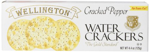 Wellington Cracked Pepper Crackers, 4.4-Ounces (Pack of 12)