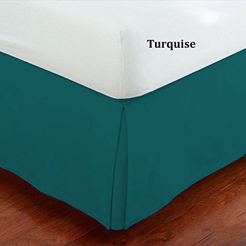 Fancy Collection Queen Size Easy Care Tailored Microfiber 14-inch Bed Skirt Solid Turquise