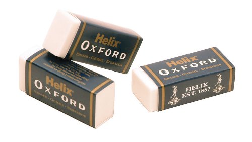 Helix Triple Pack of Oxford Small Sleeved Erasers (Single Pack) YS3011