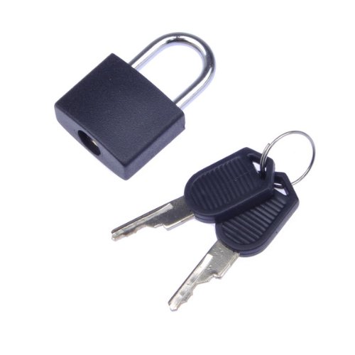 BestDealUSA Small Mini Strong Steel Padlock Travel Lock with 2 Keys