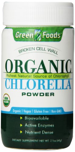 Green Foods Organic Chlorella Powder, 2.1 Ounce