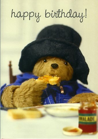 Paddington Bear - Happy Birthday Card (PD25) *