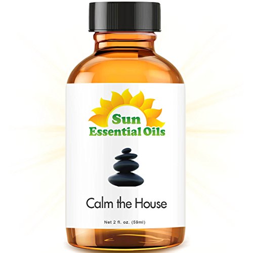 Calm the House - 2 fl oz Best Essential Oil - 2 ounces (59ml) - Sweet Marjoram, Roman Chamomile, Ylang Ylang, Sandalwood, Vanilla, French Lavender