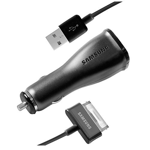 Samsung Galaxy Tab Detachable Car Charger with USB to 30 Pin Data Cable (ECA-P10CBEGSTA)